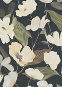 Erismann Fairy Blossom Floral Black Wallpaper image