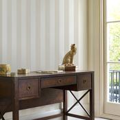 Laura Ashley Lille Pearlescent Stripe Linen Wallpaper