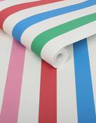 Joules Country Critters Chunky Stripe Wallpaper image