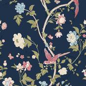 Laura Ashley Summer Palace Midnight Blue Wallpaper image