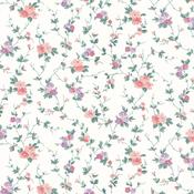 Laura Ashley Priory Coral Pink Wallpaper image