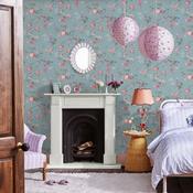 Cath Kidston Birds &amp; Roses Summer Wallpaper image