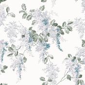 Laura Ashley Mirabelle Pale Seaspray Wallpaper image