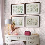 Laura Ashley Shepherd's Purse Dark Blush Wallpaper image