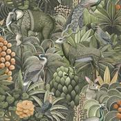 Graham &amp; Brown Jungle Jamboree Sage Wallpaper