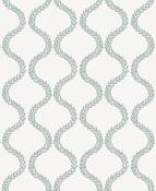 Graham &amp; Brown Laurel Leaf Trellis Mist Wallpaper image