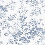 Laura Ashley Toile Delight Cornflower Blue Wallpaper image