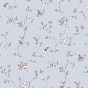 Laura Ashley Leonie Trail Chalk Blue Wallpaper image
