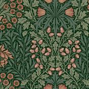 William Morris Oak &amp; Willow Privet Green Wallpaper image