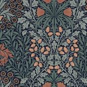 William Morris Oak &amp; Willow Ink Blue Wallpaper image