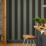 William Morris Willow Stripe Charcoal Wallpaper image
