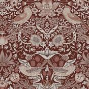 William Morris Strawberry Thief Damson Wallpaper image