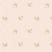 Cath Kidston Rose Spaced Stripe Pink Wallpaper image