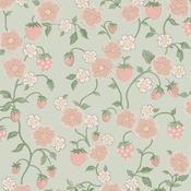 Cath Kidston Strawberry Sage Wallpaper image