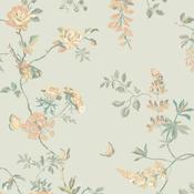 Cath Kidston Birds and Roses Sage Wallpaper image