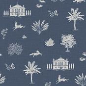 Joules Country House Icons Blue Wallpaper image