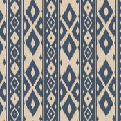 Joules Ikat Stripe Blue Wallpaper image