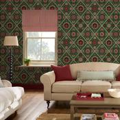 Joules Festival Floral Trellis Green Wallpaper image