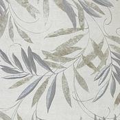 Arthouse Luxury Leaf Natural Grey Wallpaper