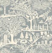 Belgravia Homegrown Blue Wallpaper image