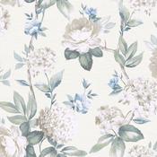 Arthouse Keeka Floral Blue Cream Wallpaper image