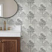 Arthouse Wildwood Mono Wallpaper image