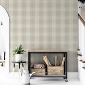 Arthouse Country Tartan Taupe Wallpaper