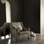 Arthouse Palm Palace Black &amp; Gold Wallpaper
