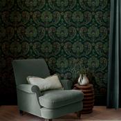 Graham &amp; Brown Paisley Tapestry Teal Wallpaper