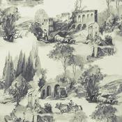 Clarke &amp; Clarke Anastacia Charcoal Wallpaper image