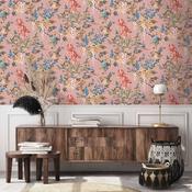 Hestia Salmon Pink Wallpaper image