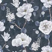 Arthouse Ashley Floral Navy Wallpaper