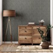 Arthouse Japandi Grasscloth Navy Gold Wallpaper