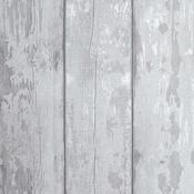 Arthouse Metallic Washed Wood Grey/Silver Wallpaper