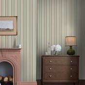 Joules Grove Stripe Pink &amp; Green Wallpaper image
