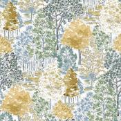 Laura Ashley Bernwood Ochre Yellow Wallpaper image
