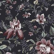 Laura Ashley Edita's Garden Charcoal Grey Wallpaper image