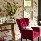 Laura Ashley Gosford Cranberry Wallpaper image