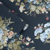 Laura Ashley Rosemore Midnight Seaspray Wallpaper image