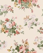 Laura Ashley Rosemore Pale Sable Wallpaper