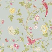 Laura Ashley Summer Palace Duck Egg Wallpaper image