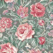 Laura Ashley Wild Roses Fern Green Wallpaper image