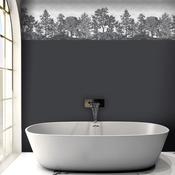 Woodchip &amp; Magnolia Heaton Border - Charcoal