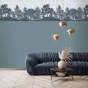 Woodchip &amp; Magnolia Heaton Border - Reservoir Blue