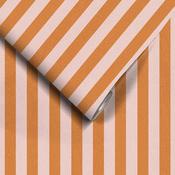 Woodchip &amp; Magnolia Jockey Stripe Pink/Gorse Wallpaper image