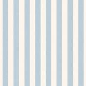 Woodchip &amp; Magnolia Jockey Stripe Powder Blue Wallpaper