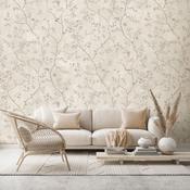 Woodchip &amp; Magnolia Onism Stone Wallpaper
