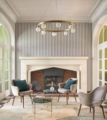 Casadeco Derby Country Club - Noir Naturel Wallpaper image