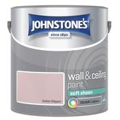Johnstone's Wall and Ceiling Soft Sheen Paint - Ballet Slipper - 2.5L
