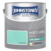Johnstone's Wall and Ceiling Soft Sheen Paint - Miami Mint - 2.5L